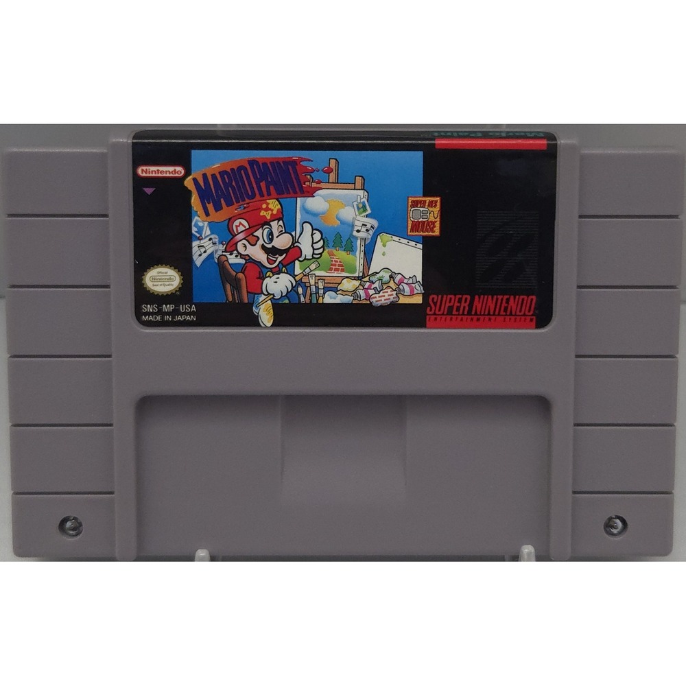 Mario Paint - SNES - Loose Cartridge -‎ 19 Stamp - Tested and Working